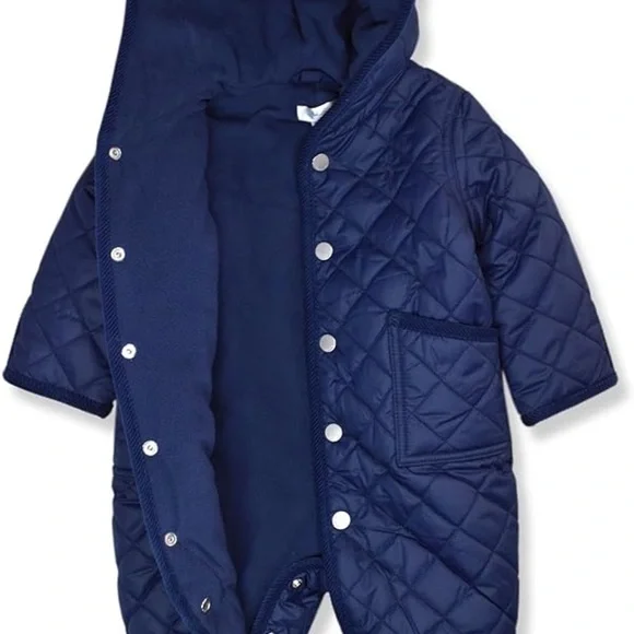 Kids Quilted One Piece - Navy - Picture 3 of 4